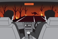 2022 Bushfire emergency vehicle evacuation - Anna Blacka
